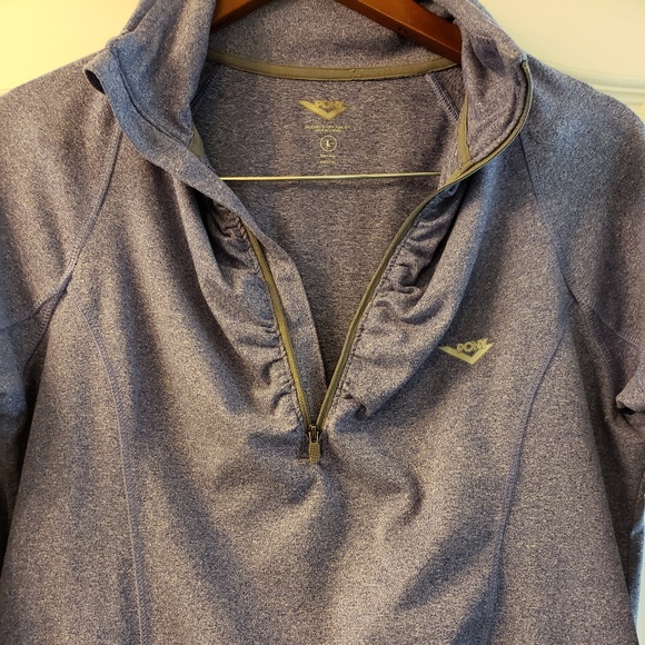 Pony athletic jacket, finger holes purple size L - Picture 2 of 8